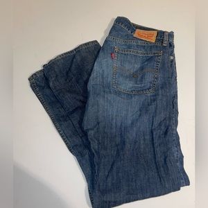 Levi's 514 Mens Jeans Size 36 x 34 Straight Leg Blue Medium Wash